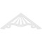 Ekena Millwork Pitch Marshall Architectural Grade PVC Gable Pediment, 48"W x 18"H x 1"P (9/12) GPP048X018X100MAR - alternate 5
